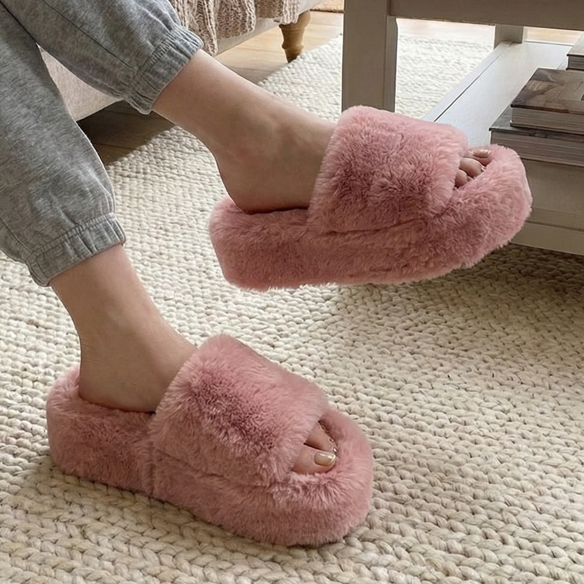 Corvine Paris Élysia Luxe Plush Slippers