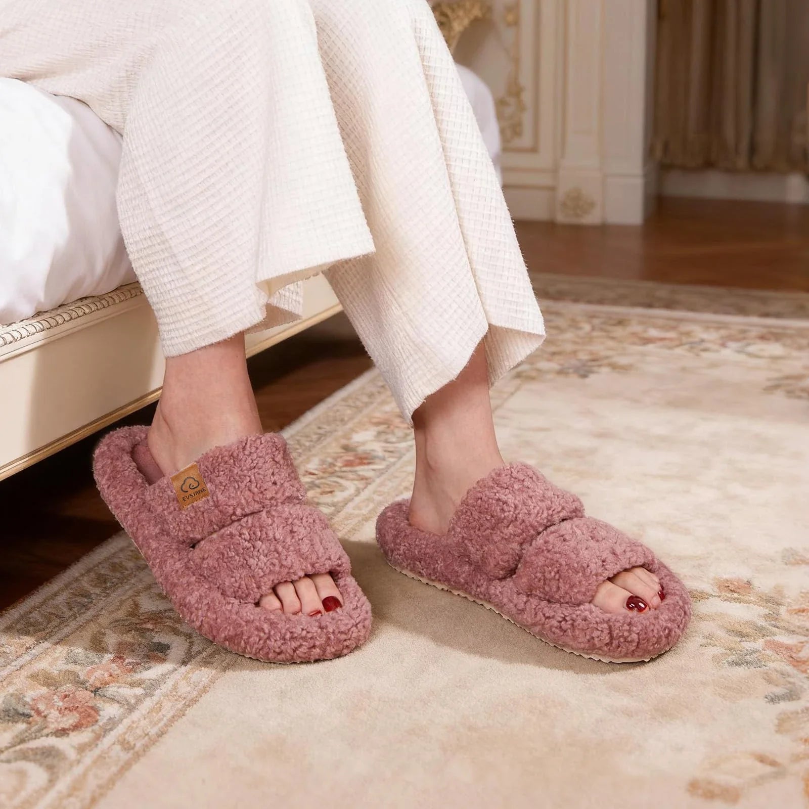 Velura Duo Plush Slippers